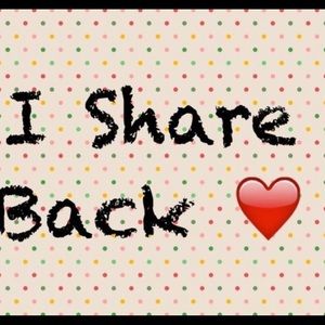 I SHARE BACK! Always open to help another Posher!